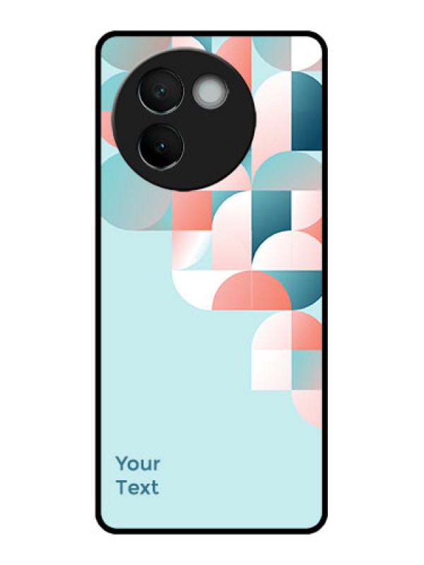 Custom Vivo V30e 5G Custom Metal Phone CaseStylish Semi - Circle Pattern Design