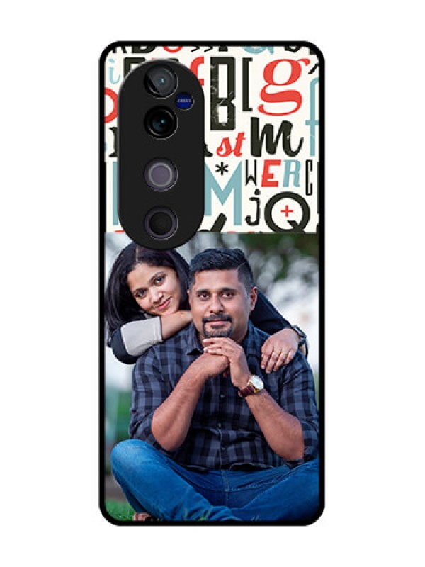 Custom Vivo V40 5G Custom Metal Phone CaseAlphabet Design