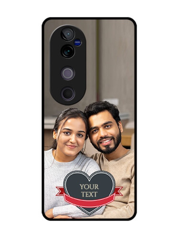 Custom Vivo V40 5G Custom Metal Phone CaseJust Married Couple Design