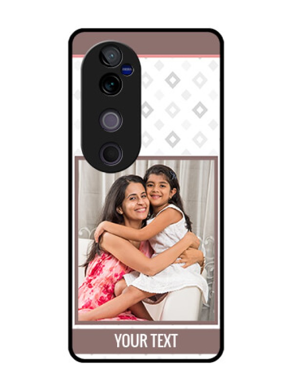 Custom Vivo V40 5G Custom Metal Phone CaseSimple Diamond Design