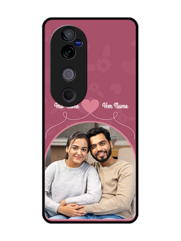 Custom Vivo V40 5G Custom Metal Phone CaseLove Floral Design