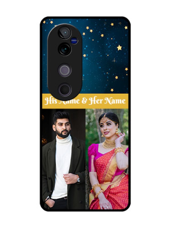 Custom Vivo V40 5G Custom Metal Phone CaseGalaxy Stars Backdrop Design