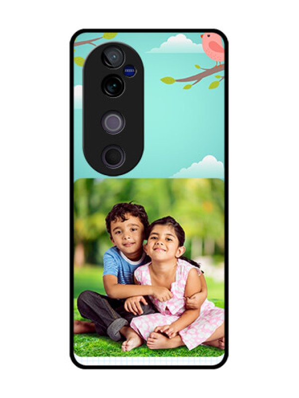 Custom Vivo V40 5G Custom Metal Phone CaseDoodle Love Design