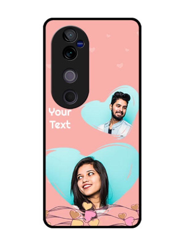 Custom Vivo V40 5G Custom Metal Phone CaseLove Doodle Design