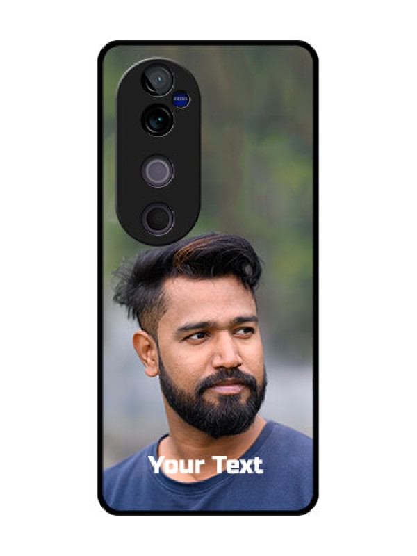 Custom Vivo V40 5G Custom Metal Phone CasePhoto With Text Design
