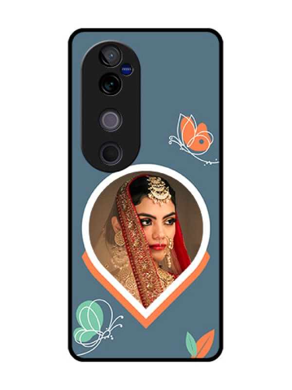 Custom Vivo V40 5G Custom Metal Phone CaseDroplet Butterflies Design