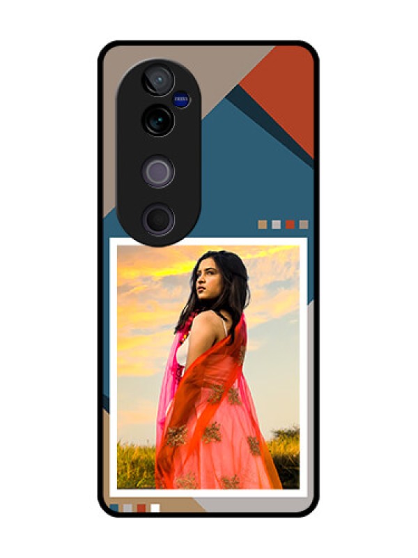 Custom Vivo V40 5G Custom Metal Phone CaseRetro Color Pallet Design