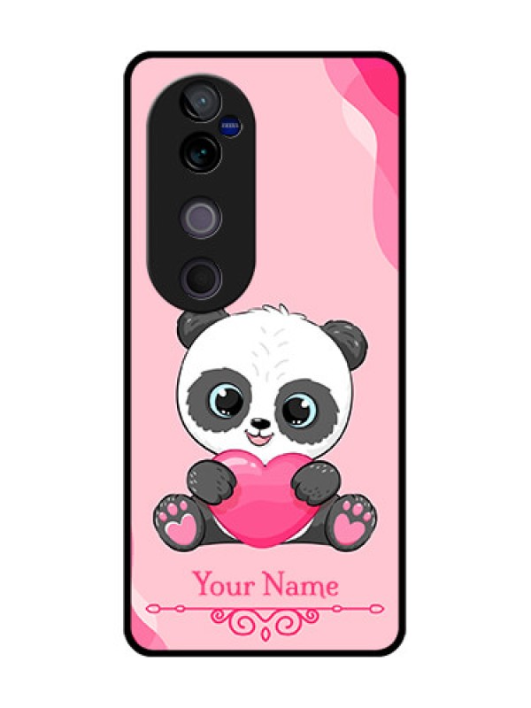 Custom Vivo V40 5G Custom Metal Phone CaseCute Panda Design