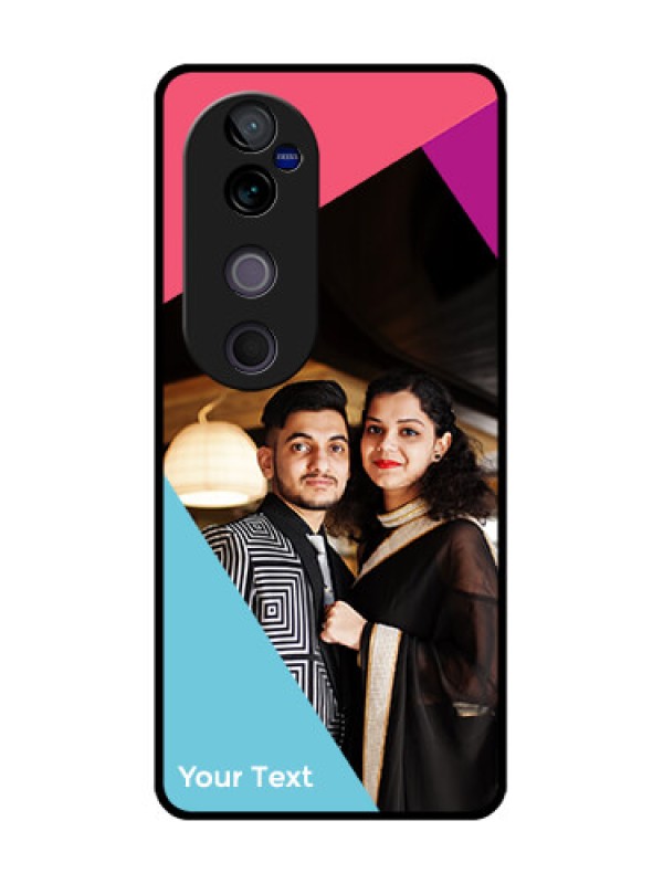 Custom Vivo V40 5G Custom Metal Phone CaseStacked Triple Colour Design