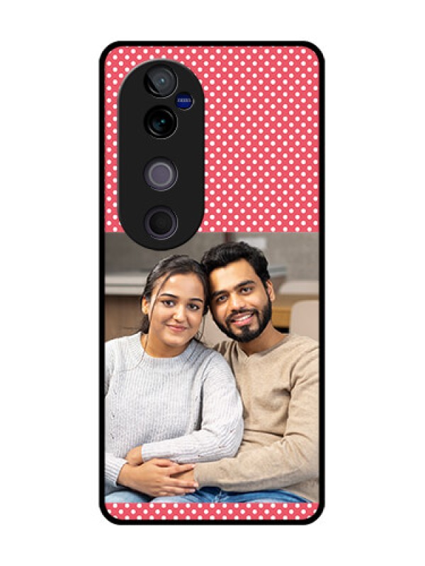 Custom Vivo V40 Pro 5G Custom Metal Phone CaseWhite Dotted Design