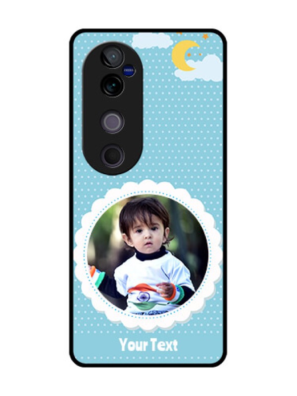 Custom Vivo V40 Pro 5G Custom Metal Phone CaseViolet Pattern Design