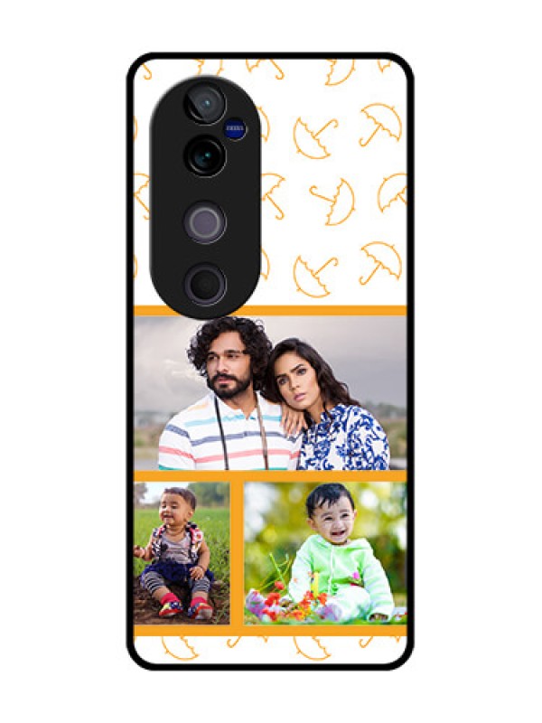 Custom Vivo V40 Pro 5G Custom Metal Phone CaseYellow Pattern Design