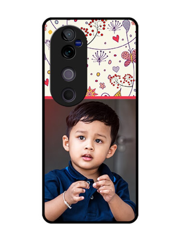 Custom Vivo V40 Pro 5G Custom Metal Phone CasePremium Floral Design