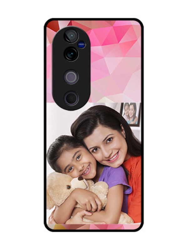 Custom Vivo V40 Pro 5G Custom Metal Phone CaseAbstract Triangle Design