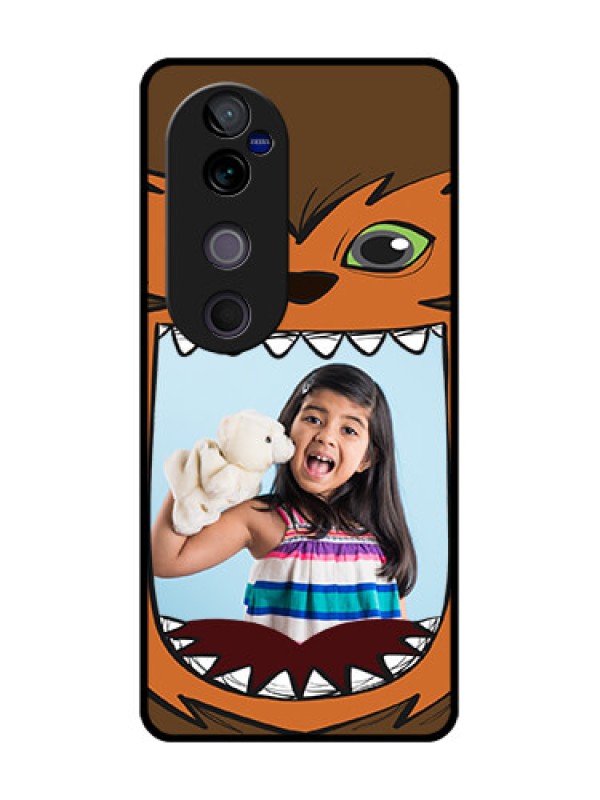 Custom Vivo V40 Pro 5G Custom Metal Phone CaseOwl Monster Back Case Design