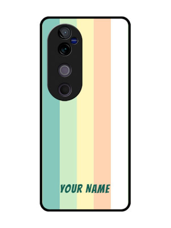 Custom Vivo V40 Pro 5G Custom Metal Phone CaseMulti - Colour Stripes Design