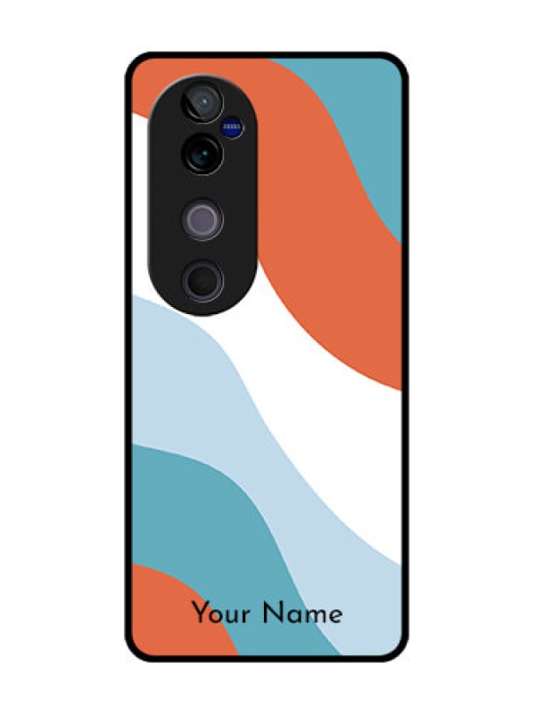 Custom Vivo V40 Pro 5G Custom Metal Phone CaseColoured Waves Design