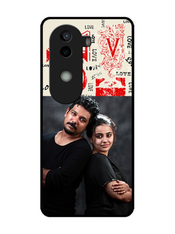 Custom Vivo V40e 5G Custom Metal Phone CaseTrendy Love Design Case