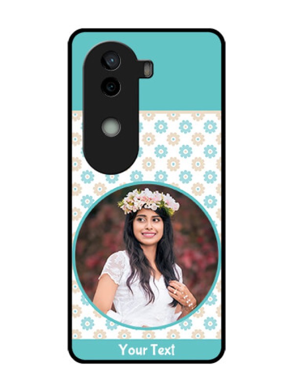 Custom Vivo V40e 5G Custom Metal Phone CaseBeautiful Flowers Design