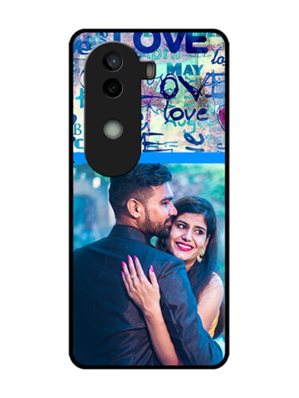 Custom Vivo V40e 5G Custom Metal Phone CaseColorful Love Design