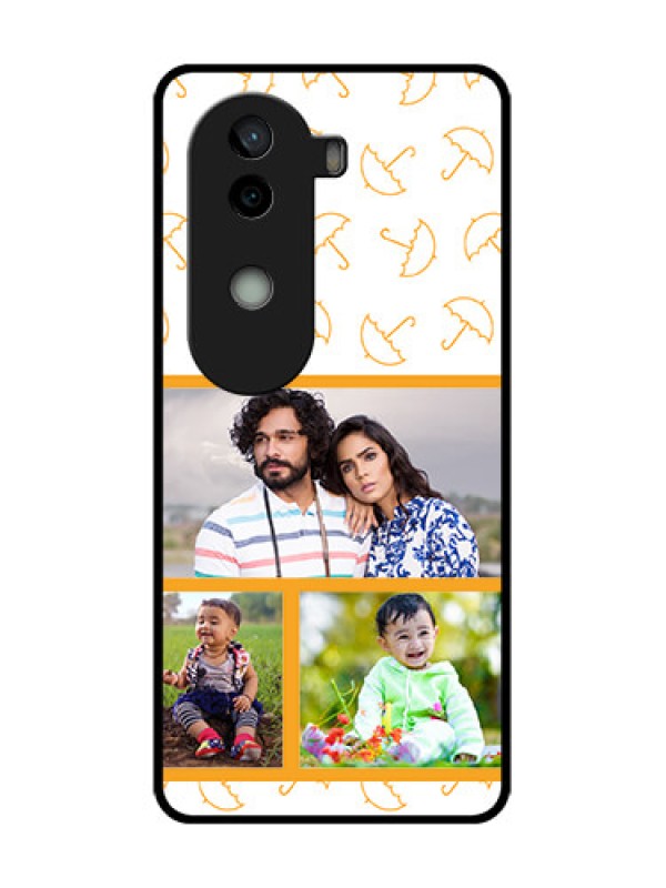 Custom Vivo V40e 5G Custom Metal Phone CaseYellow Pattern Design