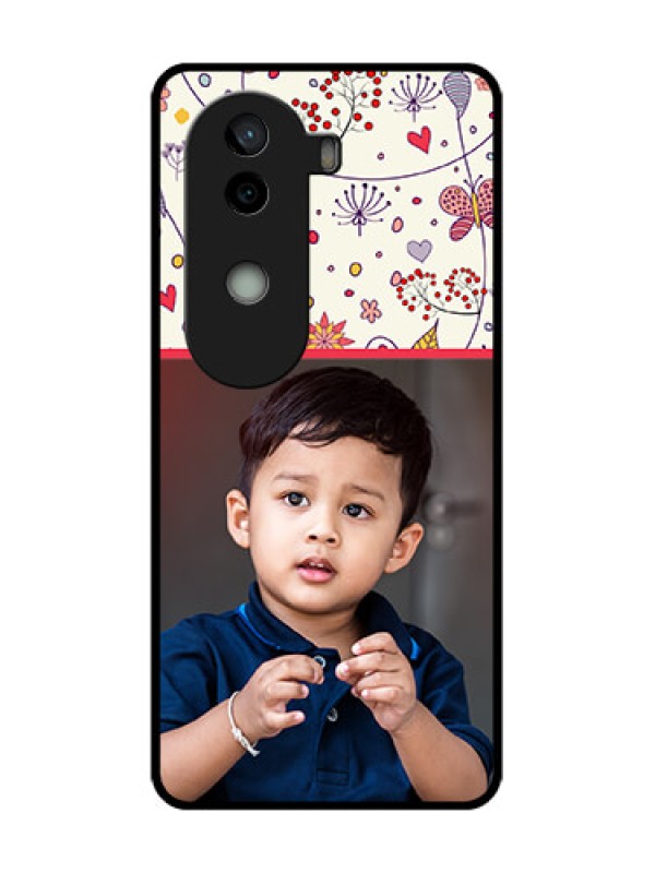 Custom Vivo V40e 5G Custom Metal Phone CasePremium Floral Design