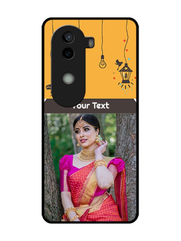 Custom Vivo V40e 5G Custom Metal Phone CaseWith Family Picture And Icons