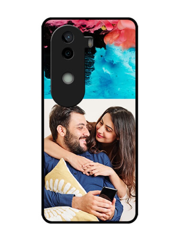 Custom Vivo V40e 5G Custom Metal Phone CaseQuote With Acrylic Painting Design