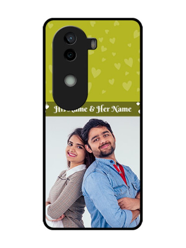 Custom Vivo V40e 5G Custom Metal Phone CaseYou and Me Heart Design