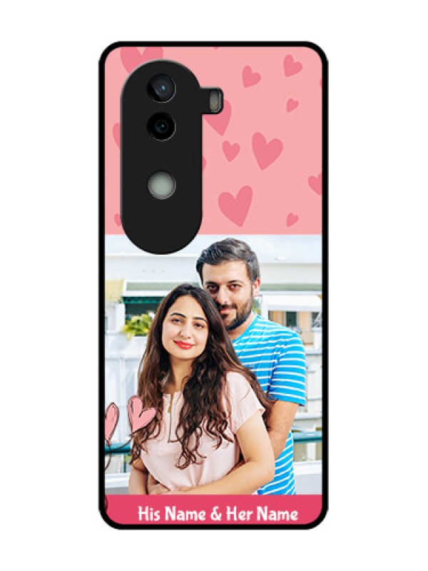 Custom Vivo V40e 5G Custom Metal Phone CaseLove Design Peach Color