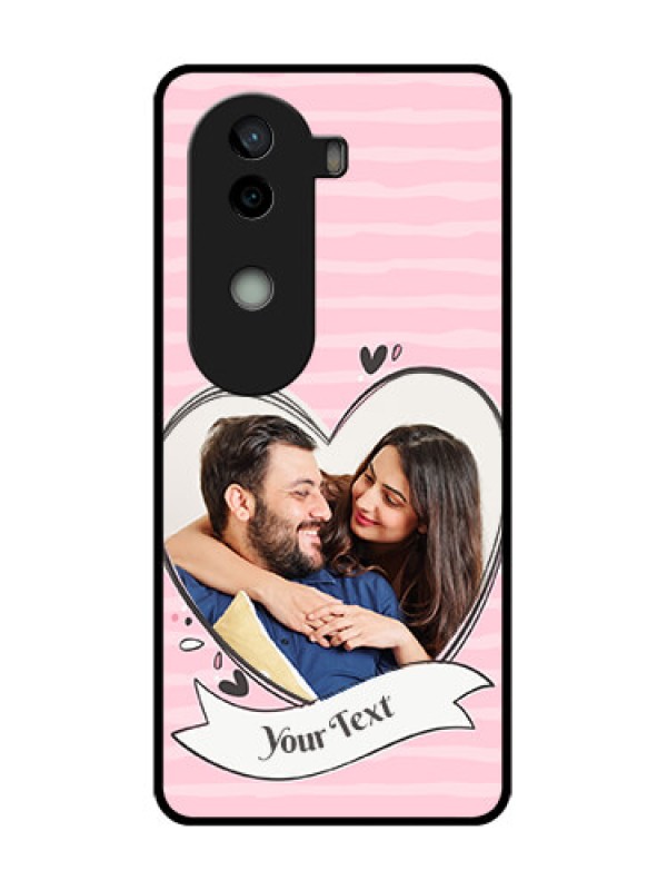 Custom Vivo V40e 5G Custom Metal Phone CaseVintage Heart Design