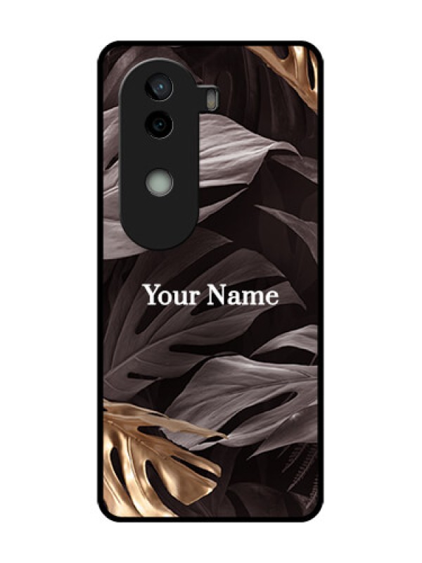 Custom Vivo V40e 5G Custom Metal Phone CaseWild Leaves Digital Paint Design