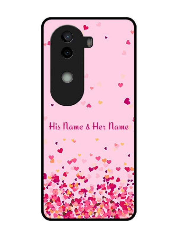 Custom Vivo V40e 5G Custom Metal Phone CaseFloating Hearts Design