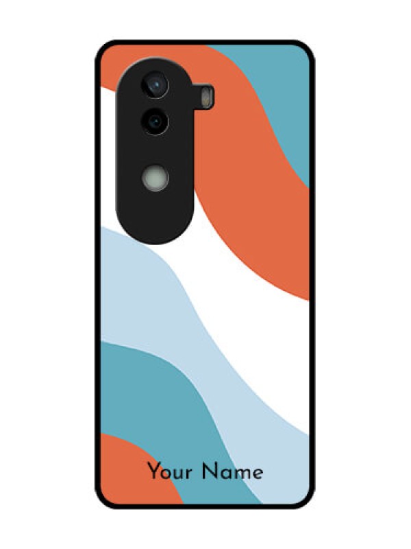 Custom Vivo V40e 5G Custom Metal Phone CaseColoured Waves Design