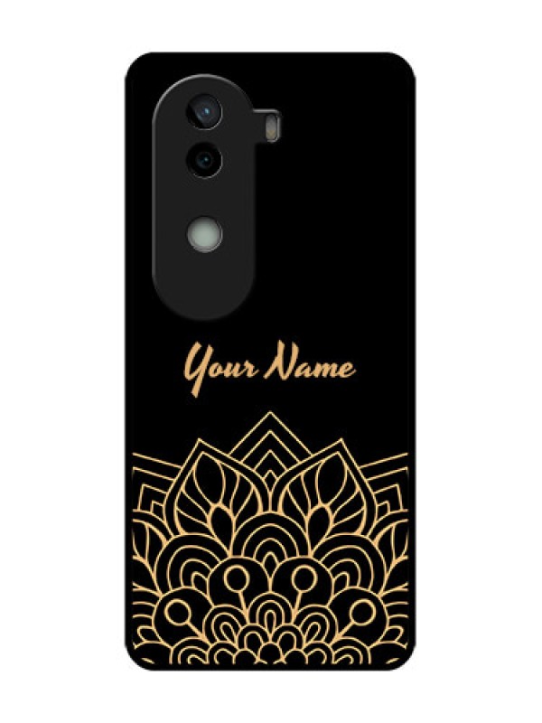 Custom Vivo V40e 5G Custom Metal Phone CaseGolden Mandala Design
