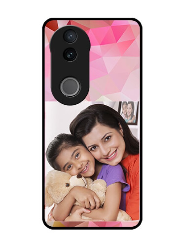 Custom Vivo V50 5G Custom Metal Phone Case - Abstract Triangle Design