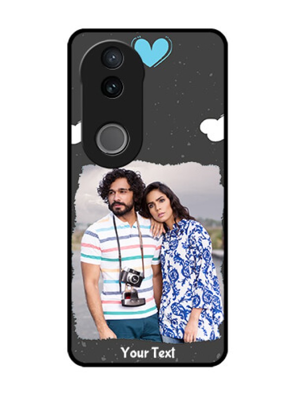 Custom Vivo V50 5G Custom Metal Phone Case - Splashes With Love Doodles Design