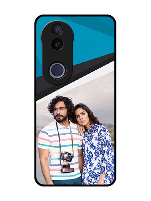 Custom Vivo V50e 5G Custom Metal Phone Case - Simple Pattern Photo Upload Design