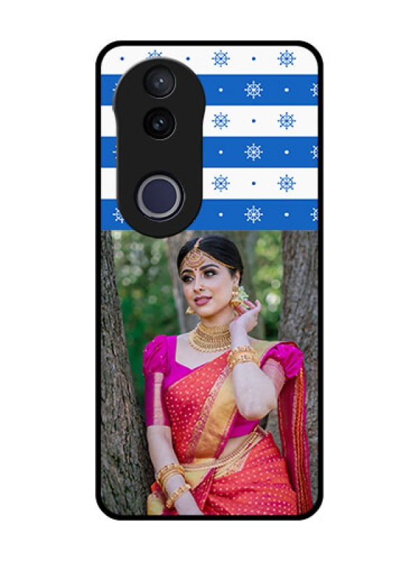 Custom Vivo V50e 5G Custom Metal Phone Case - Snow Pattern Design