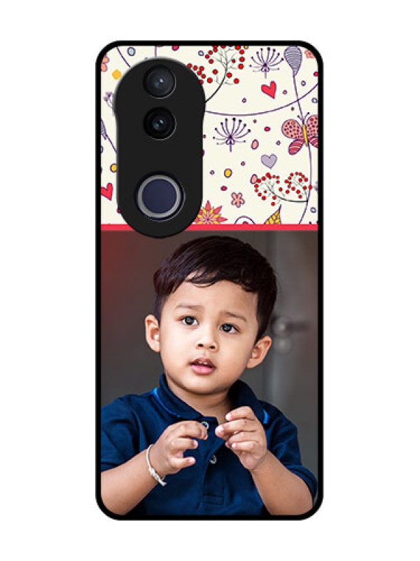 Custom Vivo V50e 5G Custom Metal Phone Case - Premium Floral Design