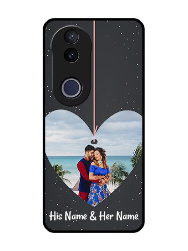 Custom Vivo V50e 5G Custom Metal Phone Case - Hanging Heart Design