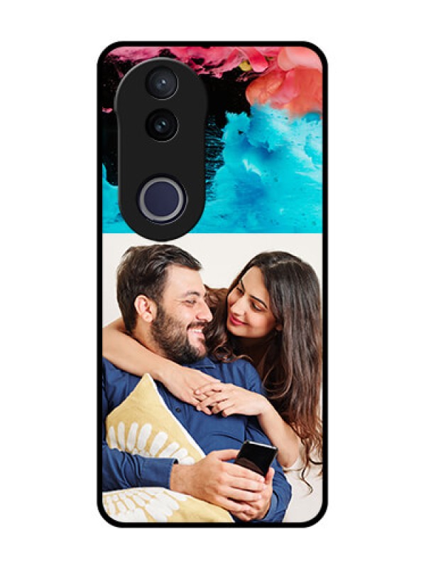 Custom Vivo V50e 5G Custom Metal Phone Case - Quote With Acrylic Painting Design