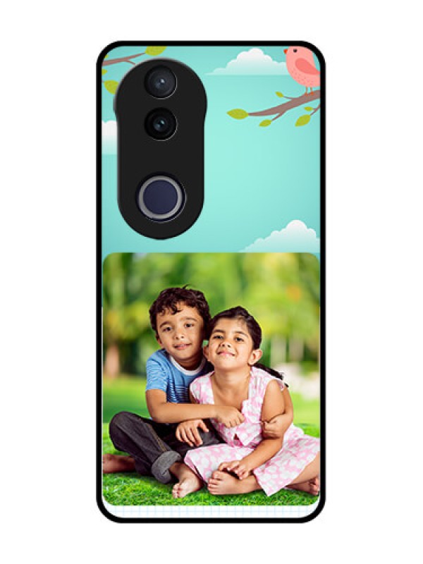 Custom Vivo V50e 5G Custom Metal Phone Case - Doodle Love Design