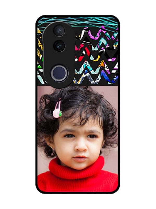 Custom Vivo V50e 5G Custom Metal Phone Case - Neon Abstract Design