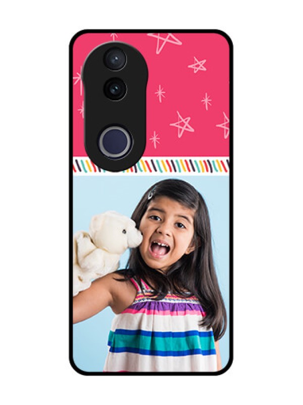 Custom Vivo V50e 5G Custom Metal Phone Case - Line Art Design