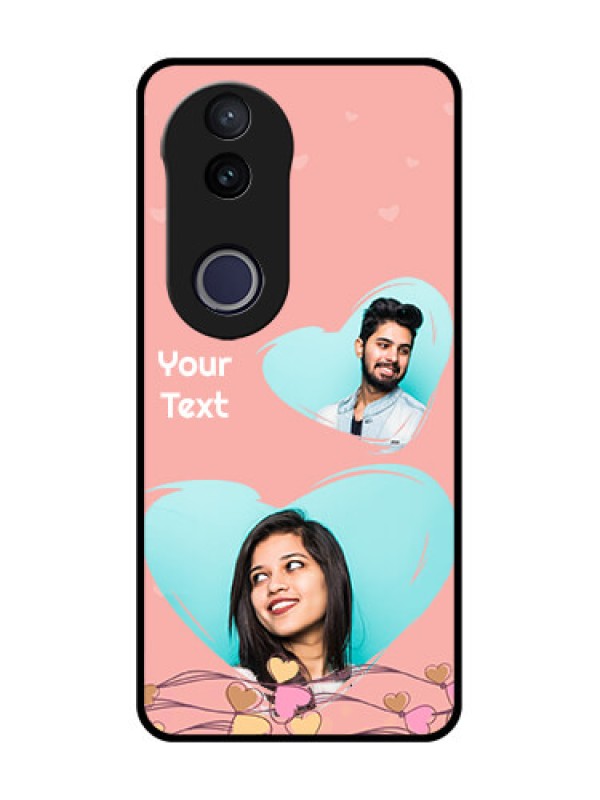 Custom Vivo V50e 5G Custom Metal Phone Case - Love Doodle Design