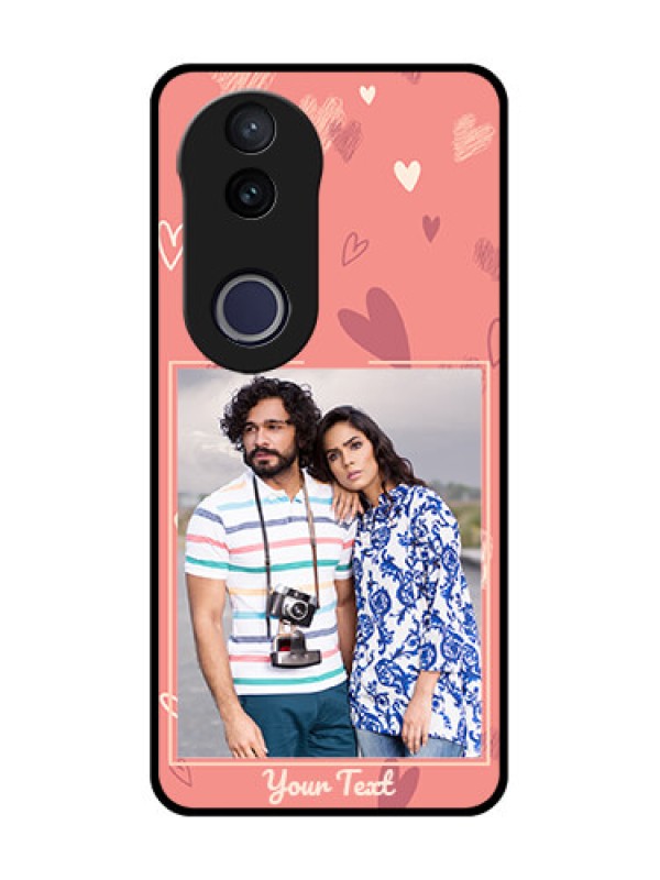 Custom Vivo V50e 5G Custom Metal Phone Case - Love Doodle Art Design