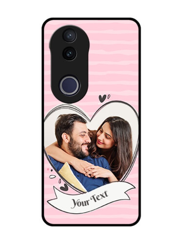 Custom Vivo V50e 5G Custom Metal Phone Case - Vintage Heart Design