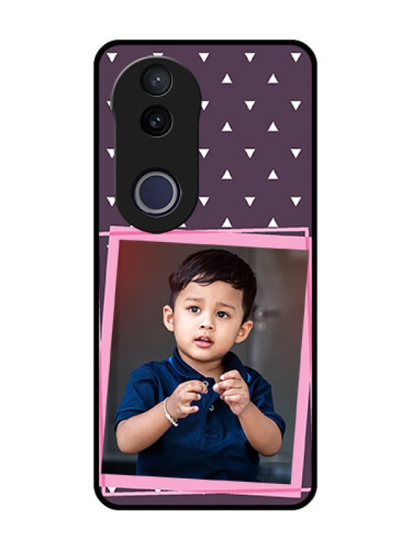 Custom Vivo V50e 5G Custom Metal Phone Case - Triangle Pattern Dotted Design