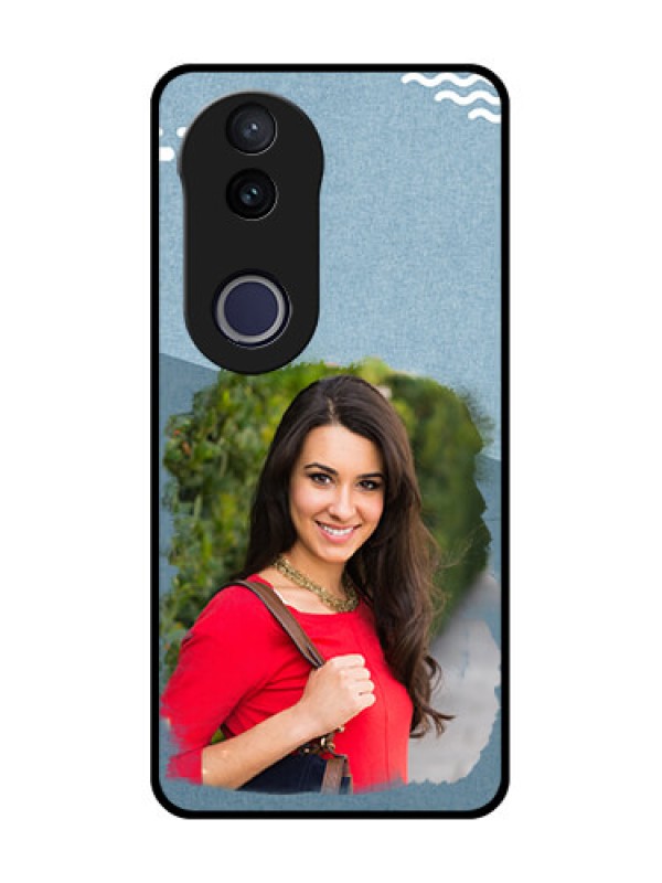 Custom Vivo V50e 5G Custom Metal Phone Case - Grunge Line Art Design